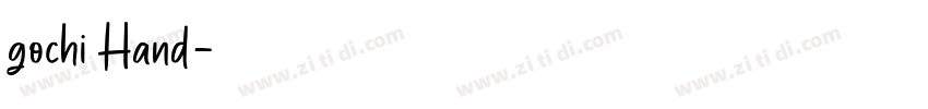 gochi Hand字体转换